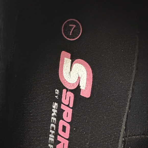 Skechers Black Mesh Slip-On Athletic Shoes with Grey Accents - Picture 3 of 6